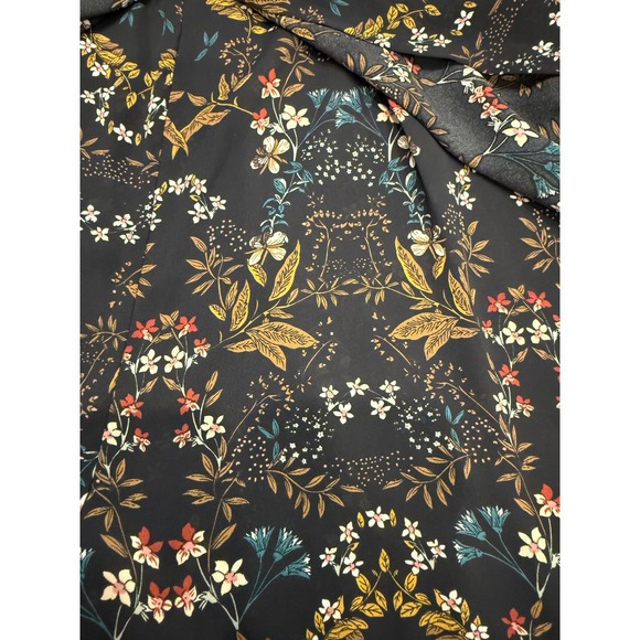 Fairy Whimsigoth S Sheer Black Floral Maxi Romper Dress Lace Ethereal Festival - Picture 4 of 11